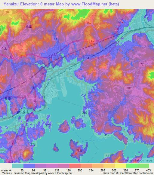 Yanaizu,Japan Elevation Map