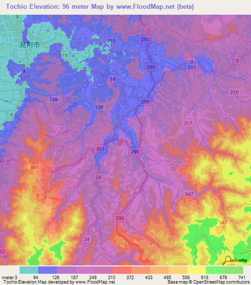 Tochio,Japan Elevation Map