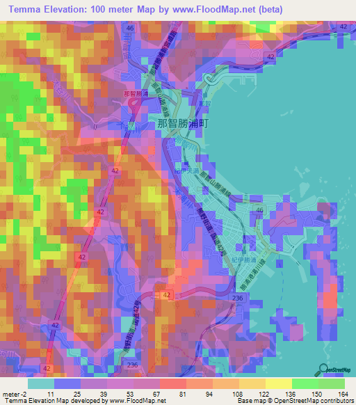 Temma,Japan Elevation Map