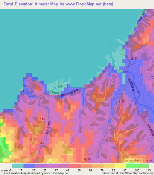 Tarui,Japan Elevation Map