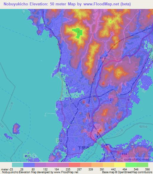 Nobuyukicho,Japan Elevation Map