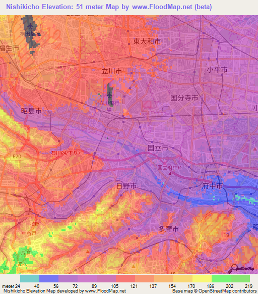 Nishikicho,Japan Elevation Map
