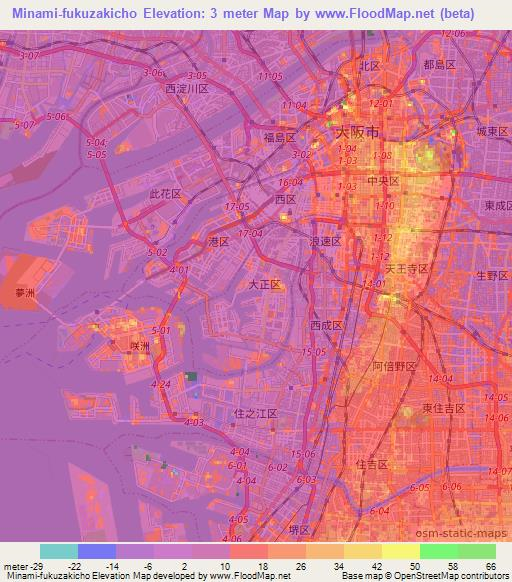 Minami-fukuzakicho,Japan Elevation Map