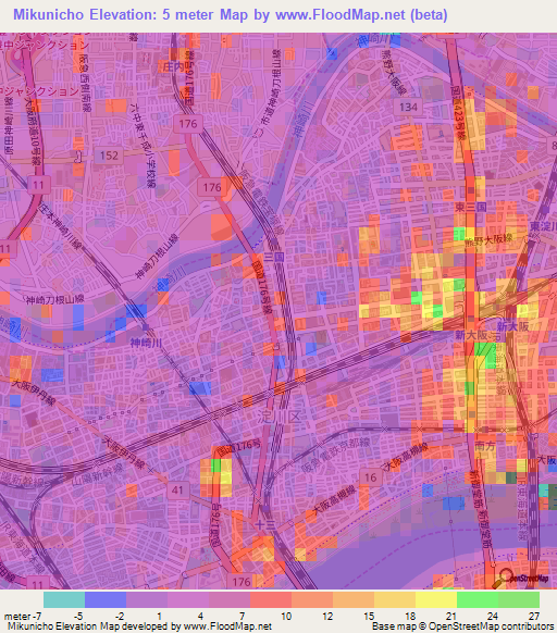 Mikunicho,Japan Elevation Map
