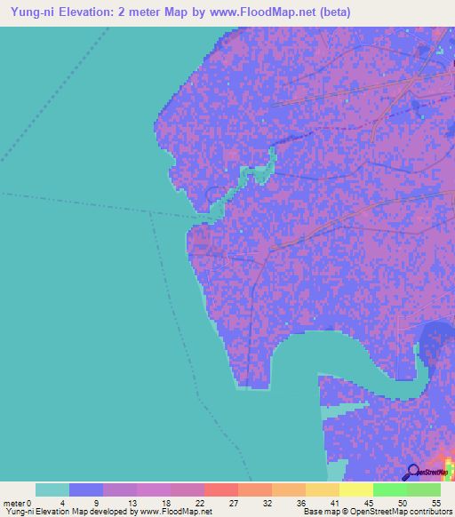 Yung-ni,North Korea Elevation Map