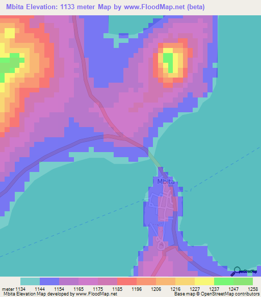 Mbita,Kenya Elevation Map