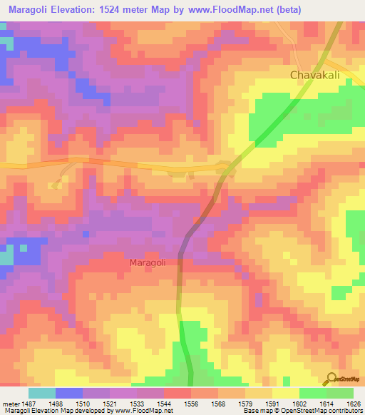 Maragoli,Kenya Elevation Map