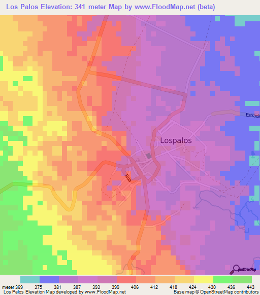 Los Palos,East Timor Elevation Map