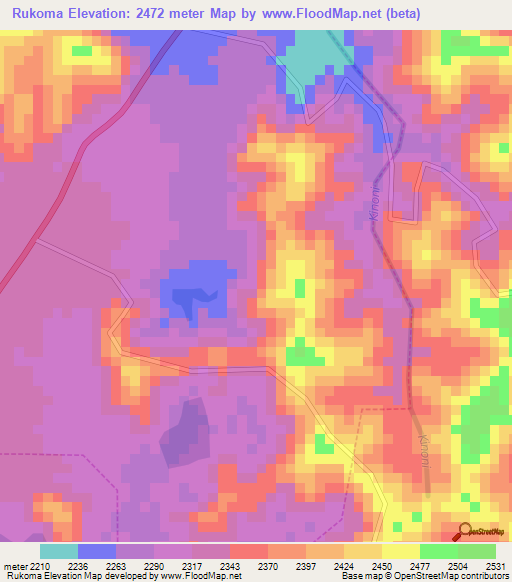 Rukoma,Rwanda Elevation Map