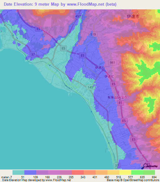 Date,Japan Elevation Map