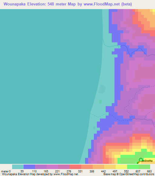 Wounapaka,Vanuatu Elevation Map