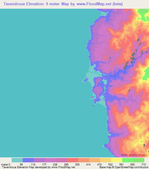 Tavendroua,Vanuatu Elevation Map