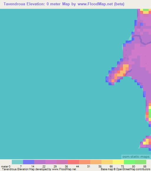 Tavendroua,Vanuatu Elevation Map