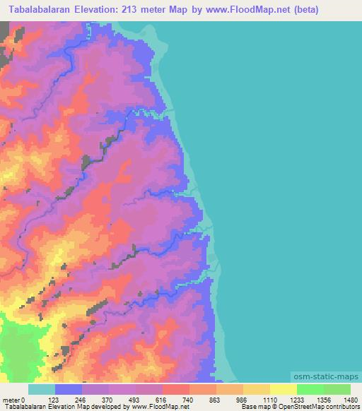 Tabalabalaran,Vanuatu Elevation Map