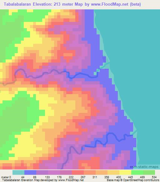Tabalabalaran,Vanuatu Elevation Map