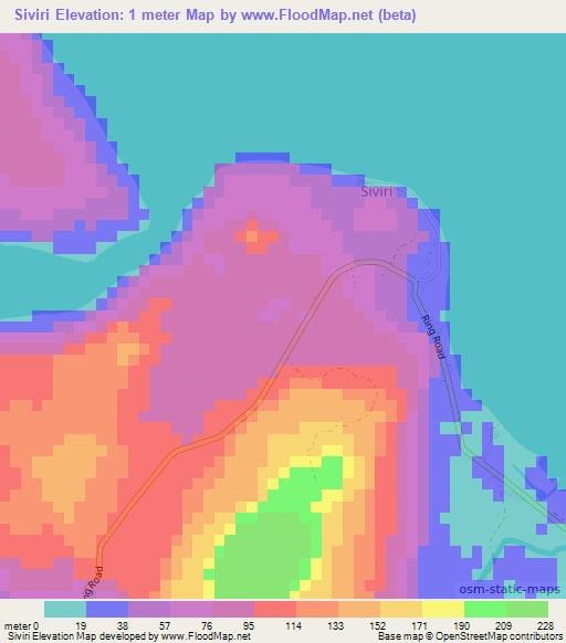 Siviri,Vanuatu Elevation Map