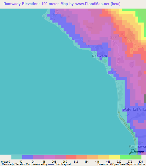 Ramwady,Vanuatu Elevation Map