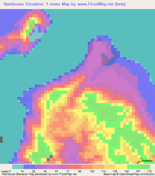 Rambouan,Vanuatu Elevation Map
