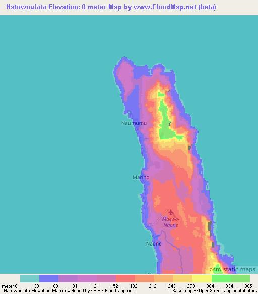 Natowoulata,Vanuatu Elevation Map