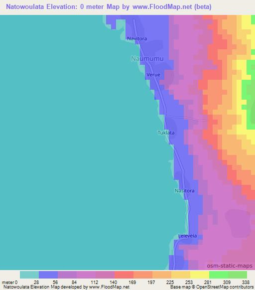 Natowoulata,Vanuatu Elevation Map