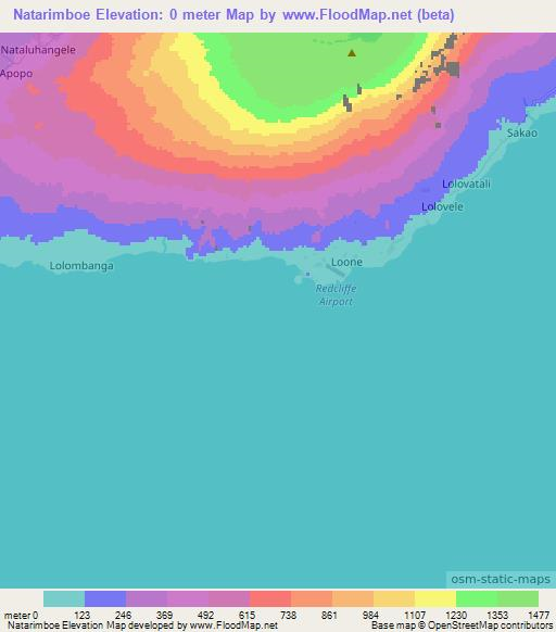 Natarimboe,Vanuatu Elevation Map