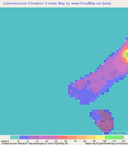 Gnierenioumen,Vanuatu Elevation Map