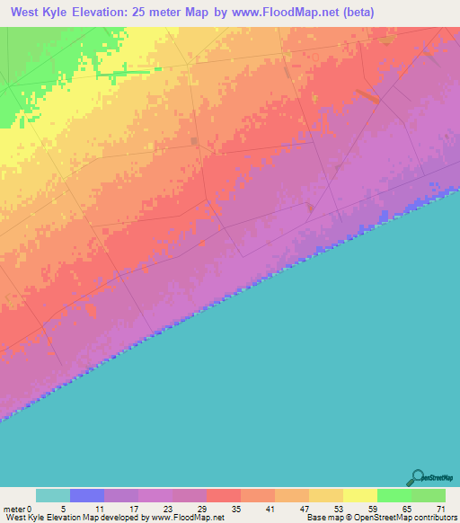 West Kyle,New Zealand Elevation Map