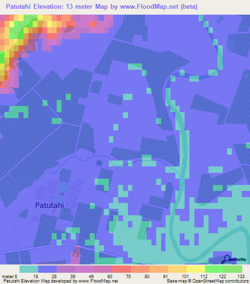 Patutahi,New Zealand Elevation Map
