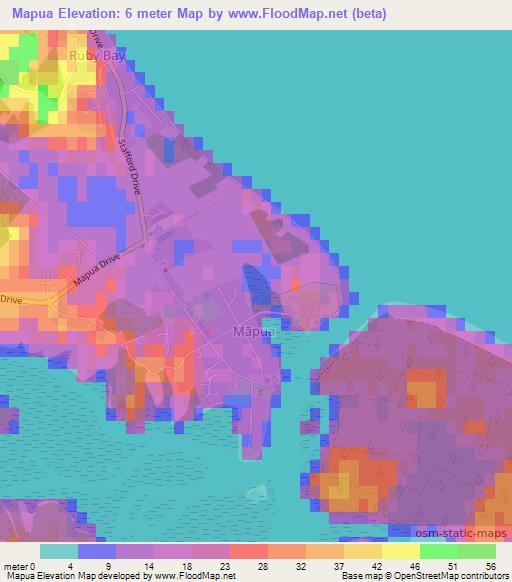 Elevation of Mapua,New Zealand Elevation Map, Topography, Contour