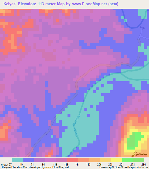 Keiyasi,Fiji Elevation Map