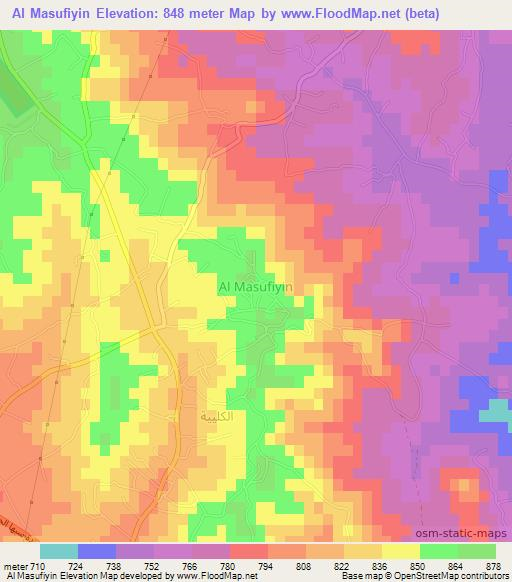 Al Masufiyin,Libya Elevation Map