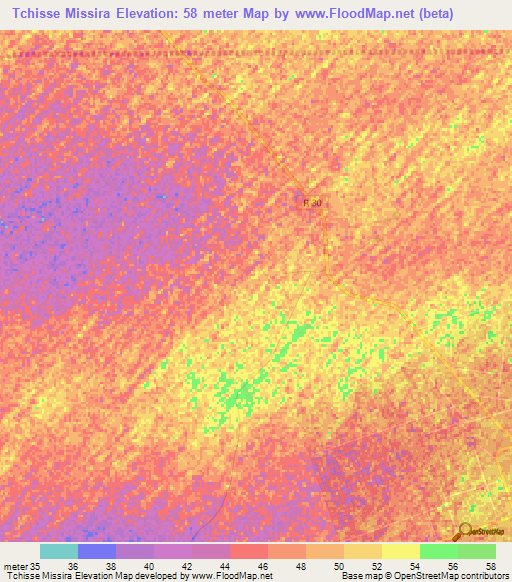 Tchisse Missira,Senegal Elevation Map