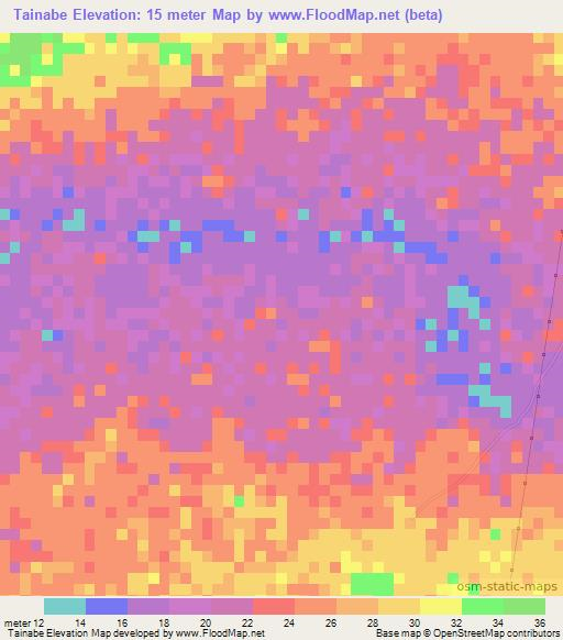 Tainabe,Senegal Elevation Map