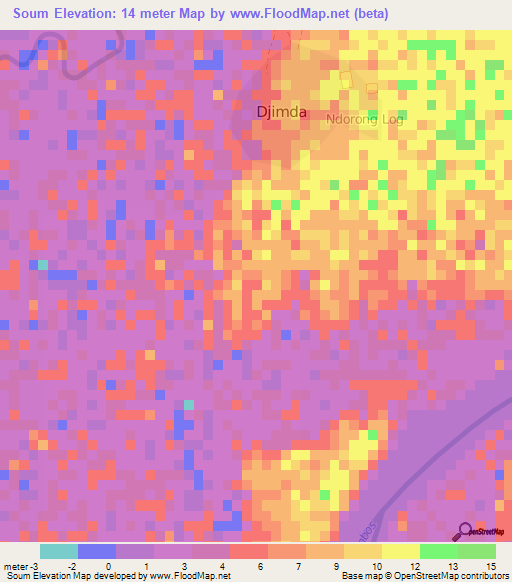 Soum,Senegal Elevation Map