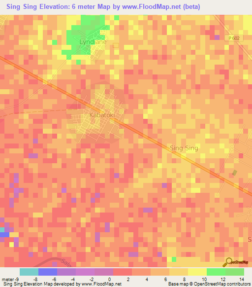Sing Sing,Senegal Elevation Map