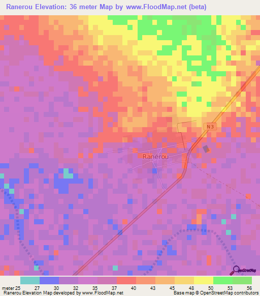 Ranerou,Senegal Elevation Map