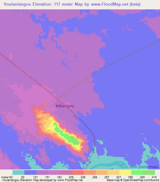 Voulaniangou,Congo (Brazzaville) Elevation Map
