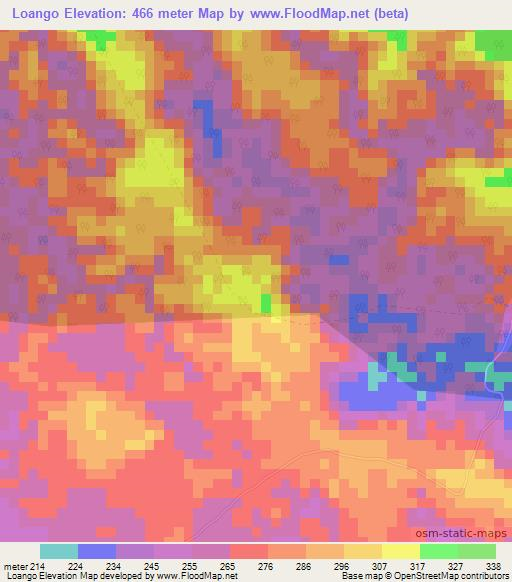 Loango,Congo (Brazzaville) Elevation Map
