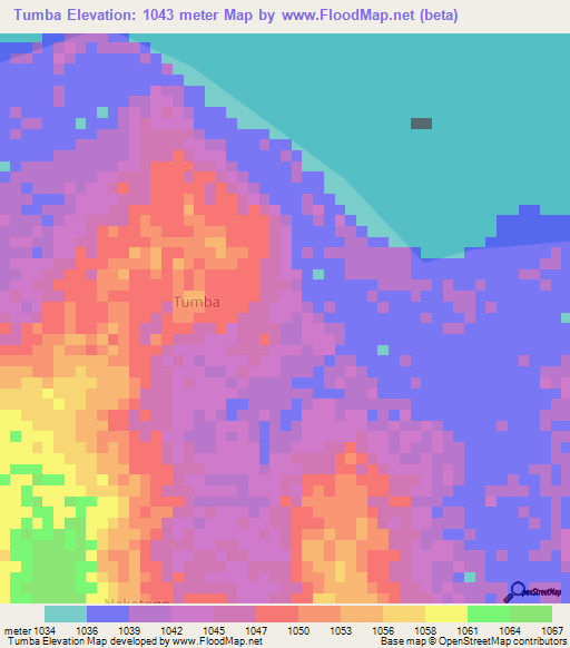 Tumba,Uganda Elevation Map