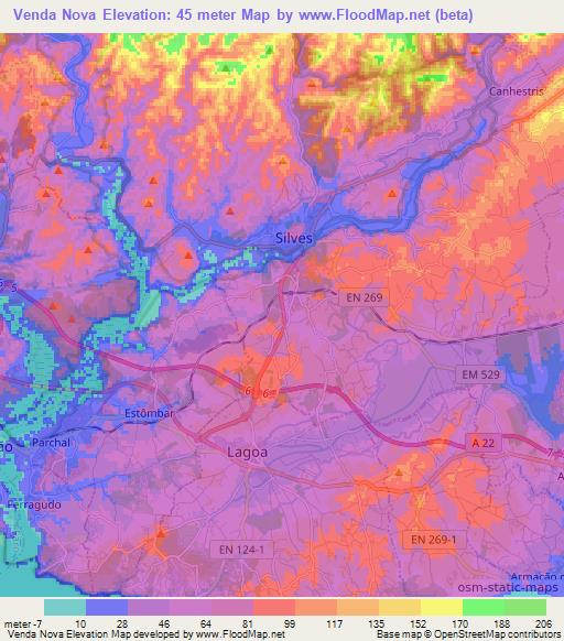 Venda Nova,Portugal Elevation Map