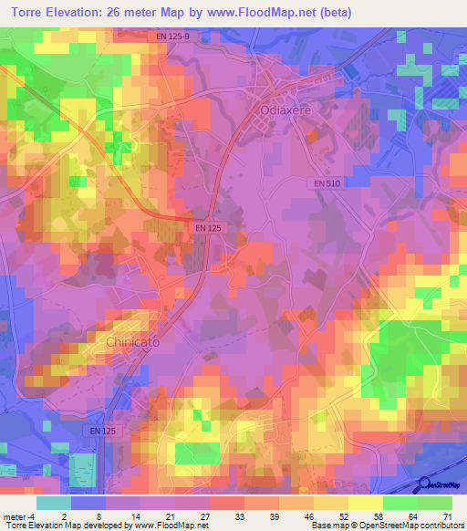 Torre,Portugal Elevation Map