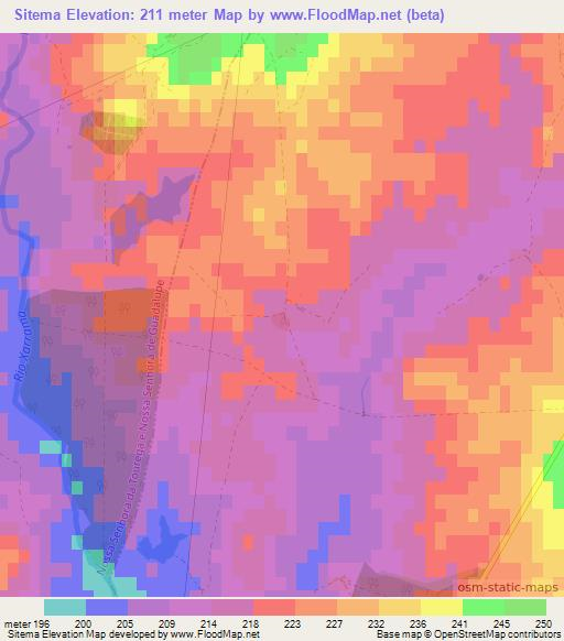 Sitema,Portugal Elevation Map