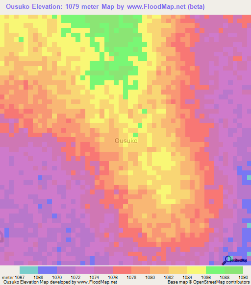 Ousuko,Uganda Elevation Map