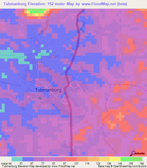 Tubmanburg,Liberia Elevation Map
