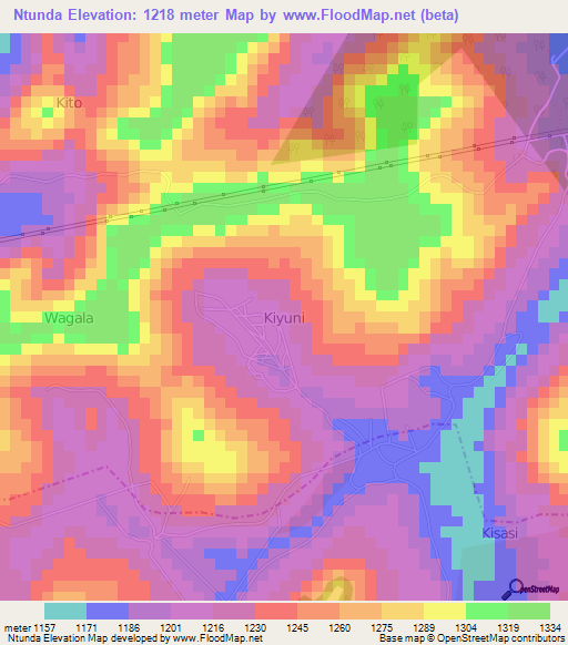 Ntunda,Uganda Elevation Map