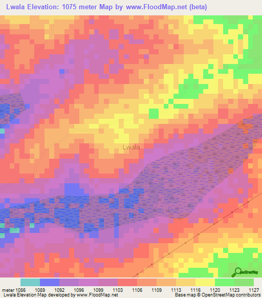 Lwala,Uganda Elevation Map