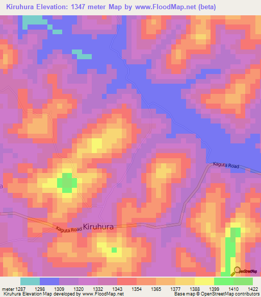 Kiruhura,Uganda Elevation Map
