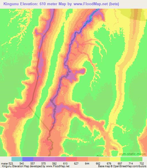 Kingunu,Congo (Kinshasa) Elevation Map