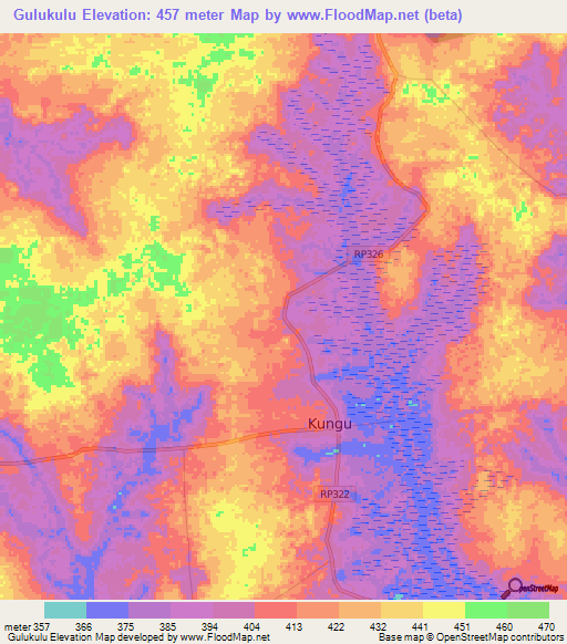 Gulukulu,Congo (Kinshasa) Elevation Map