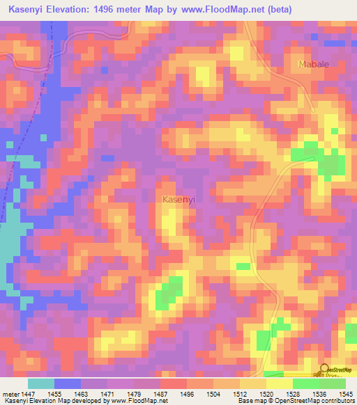 Kasenyi,Uganda Elevation Map